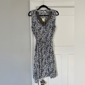 Elegant Paisley Print Sun Dress Coverup